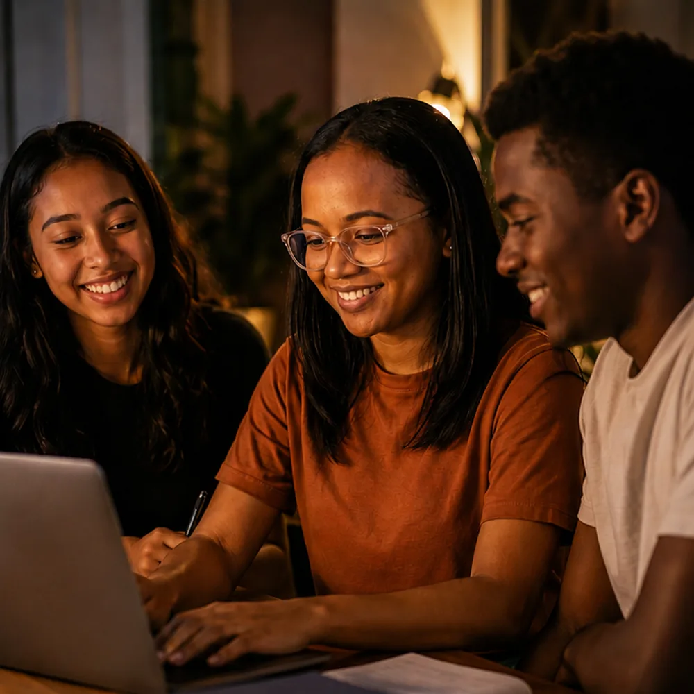 Étudiants de l’UPRIM travaillant ensemble